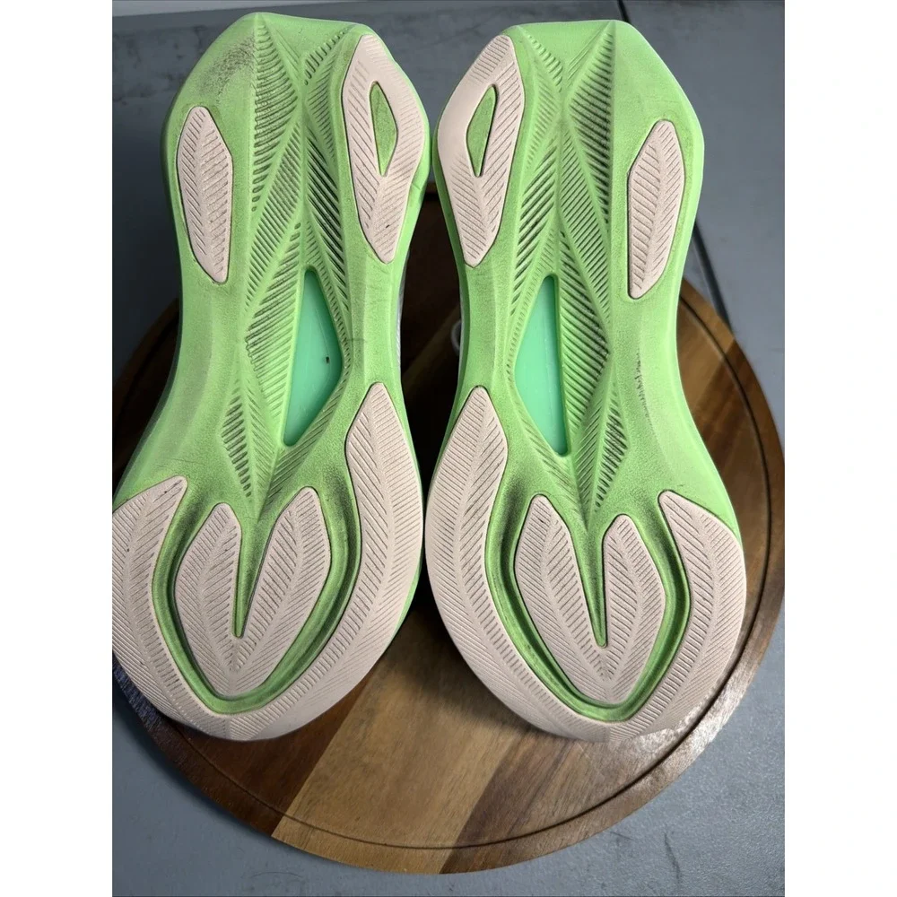 ASICS Sonicblast Road Running Trainers Shoes Womens Size 7.5 - White Vital Green